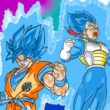 孫悟空とベジータ (ドラゴンボール超 ブロリー)