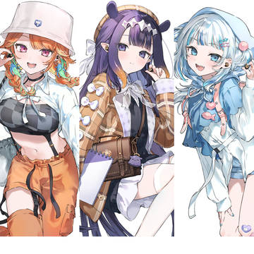 AVIOT x ホロライブ English -Myth-イラスト