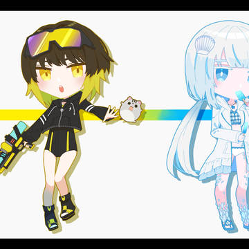 ぷそ自キャラ水着