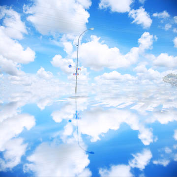 [素材]空の交差点