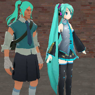 hatsune miku + scout?