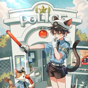 猫の警察官さん