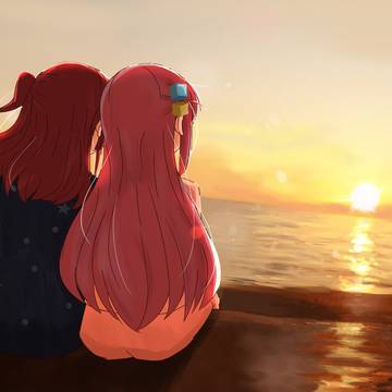 西の空
