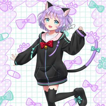 Vtuber ルリホア様 キービジュアル