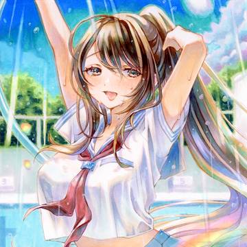 プールそうじ