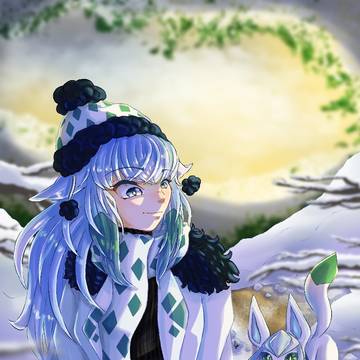 Glaceon as human