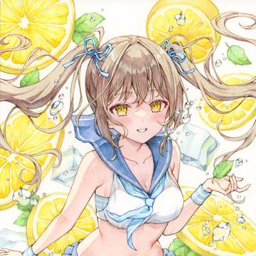 夏のレモン水
