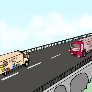 A normal day as a truck driver