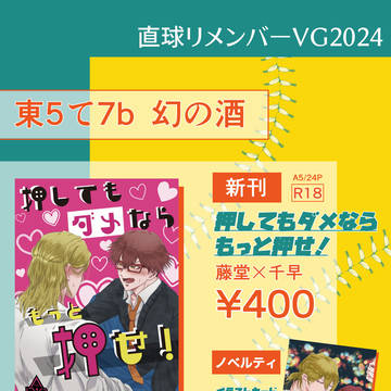 直球リメンバーVG2024 お品書き&新刊サンプル