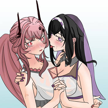 ［Arknights/明日方舟］是特蕾西娅和普瑞赛斯哦😋