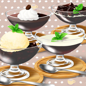 コーヒーゼリー4種