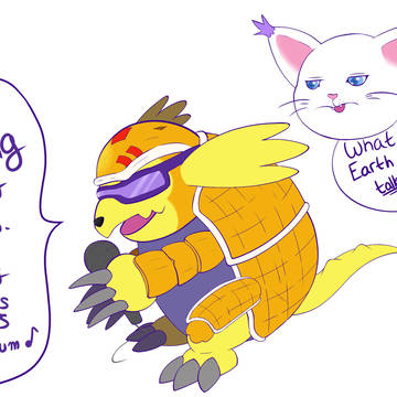 Armadillomon Singin'