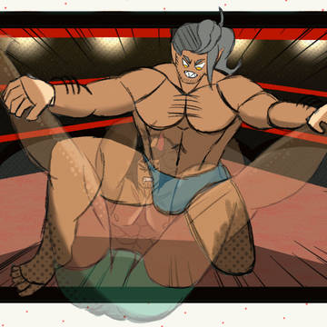 Wrestling Guys (37) It's a V (2)