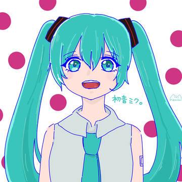 初音ミク_落書き