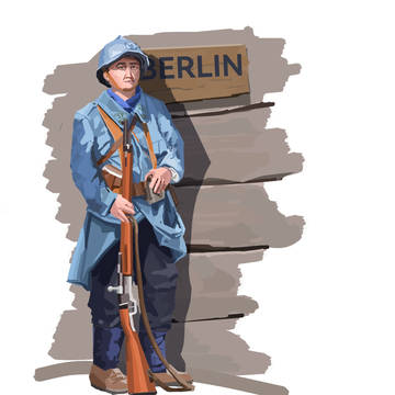 French soldier in Berlin