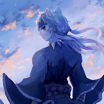 時明かりの空
