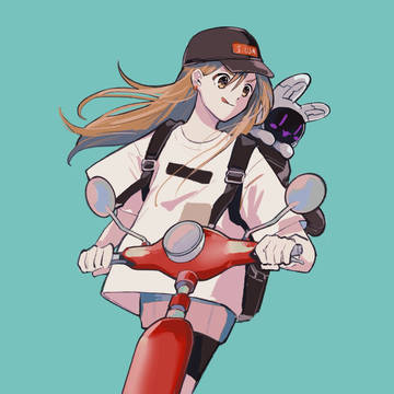空飛ぶスクーター。