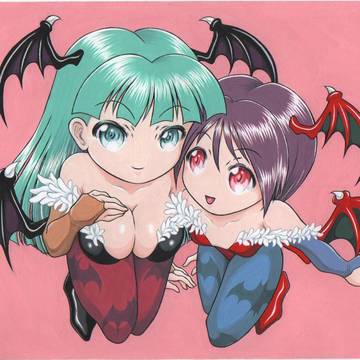 モリガン様とリリスちゃん。