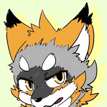 名刺用に描いたキツネ