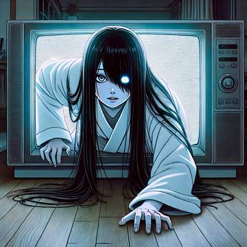 时不时从电视里出来吓你一跳的幽灵女友