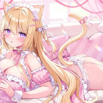 金髪猫耳メイドちゃん