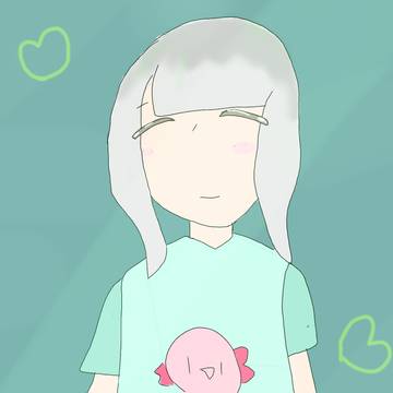 白い髪の女の子だお