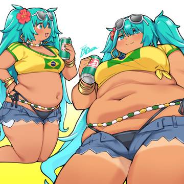 ぽっちゃりブラジリアンミク(brazilian miku)