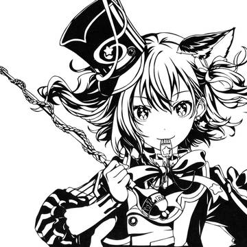 切り絵　初音ミク