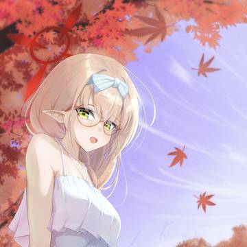 チナツと紅葉狩りピクニック