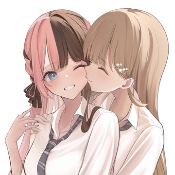 制服の2人