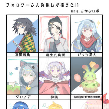 フォロワーさんの推しが描きたい