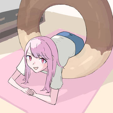 ドーナツ浮輪あそび