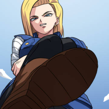 Android 18 Steps on You