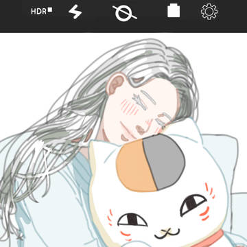 ニャンコ先生を抱くろぎあさん