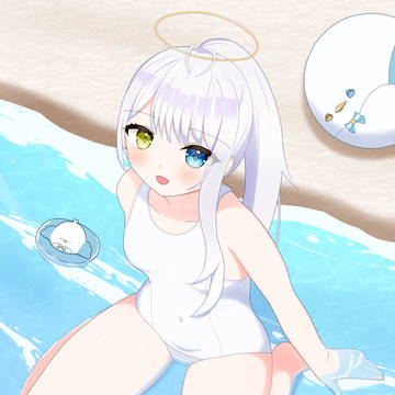 白スクましゅちゃん