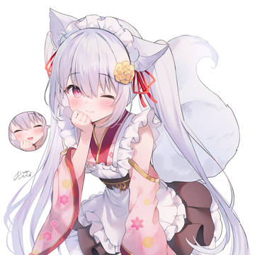笑顔が可愛いおきつねさま