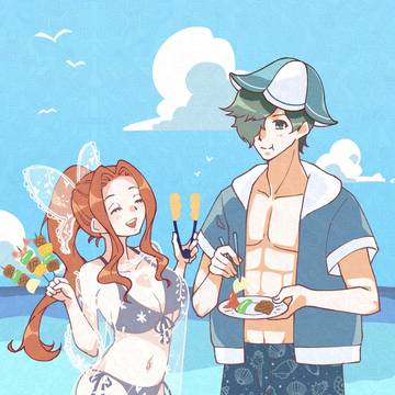 海辺の鶯なが🌊【エアスケブ】