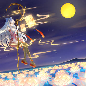 中秋節-花燈少女
