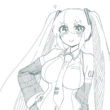 豊満なミクさん