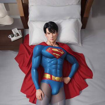 Superman wearing pantyhose 超人穿絲襪