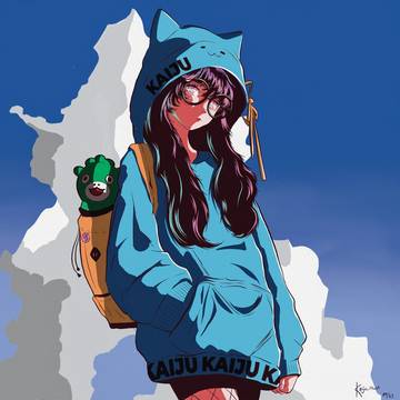 カジュアルな怪獣スタイルで新しい冒険へ！