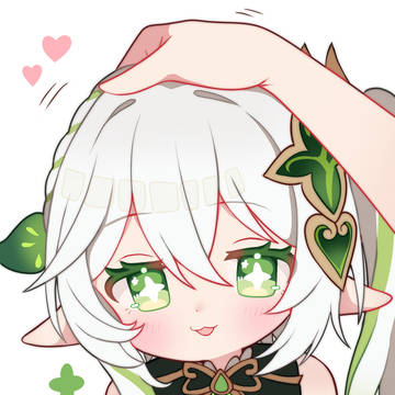 ナヒーダ撫でる