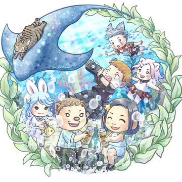 海洋全家福