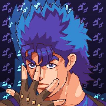 Jojos in Pixel Art