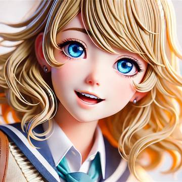 金髪美少女3D