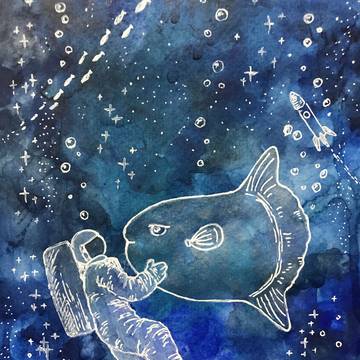 夢の中の海と宇宙