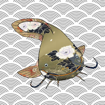 お魚シリーズNo.39  ナマズ