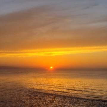 海辺の夕焼け