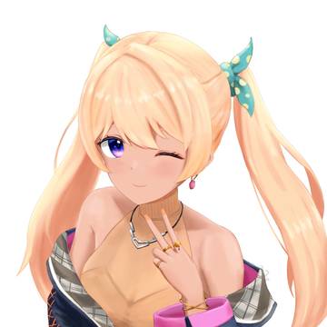 褐色ツインテ
