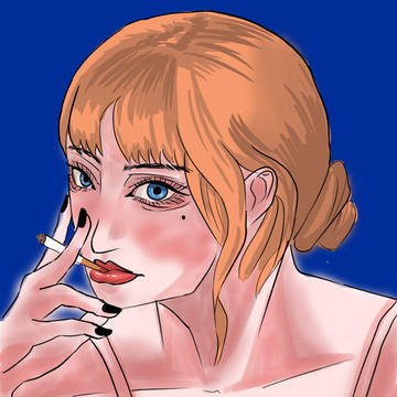 smolking girl